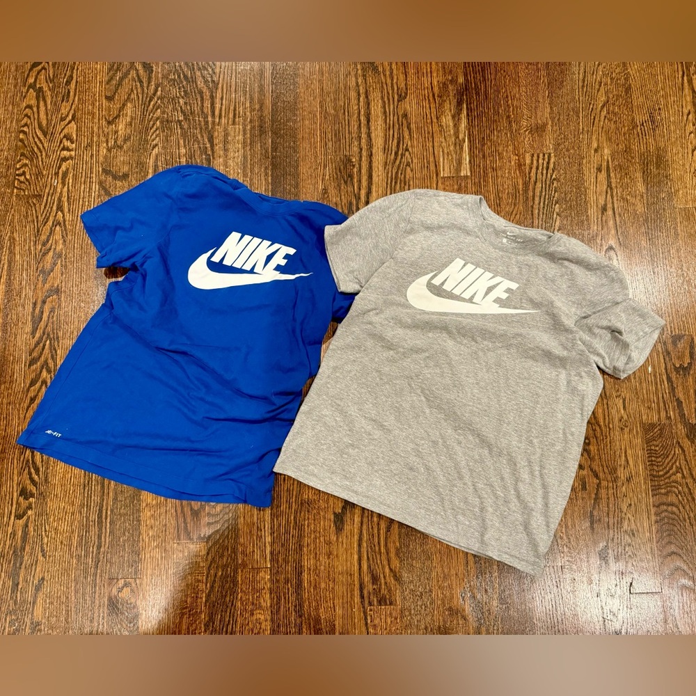 Two Nike Icon Futura Graphic Men’s T-Shirts Medium